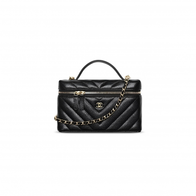CHANEL MASTER VANITY WITH CHAIN GRAINED CALFSKIN AP5212 (19.5*17*5cm)